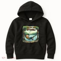 Fishing Catching Fish Optional Relaxing Required Kids Hoodie thumb 0