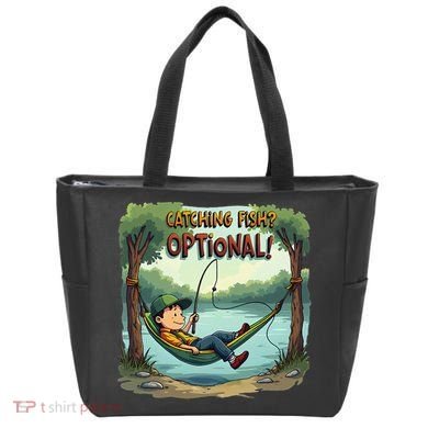 Fishing Catching Fish Optional Relaxing Required Tote Bag