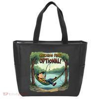 Fishing Catching Fish Optional Relaxing Required Tote Bag thumb 0