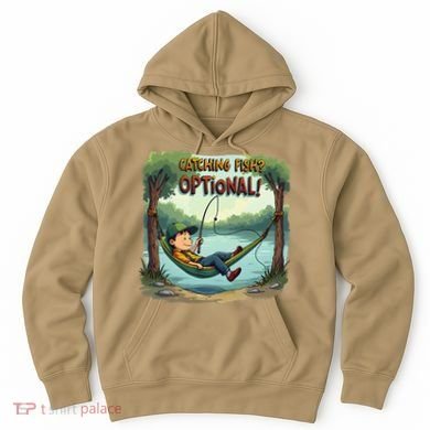Fishing Catching Fish Optional Relaxing Required Hoodie