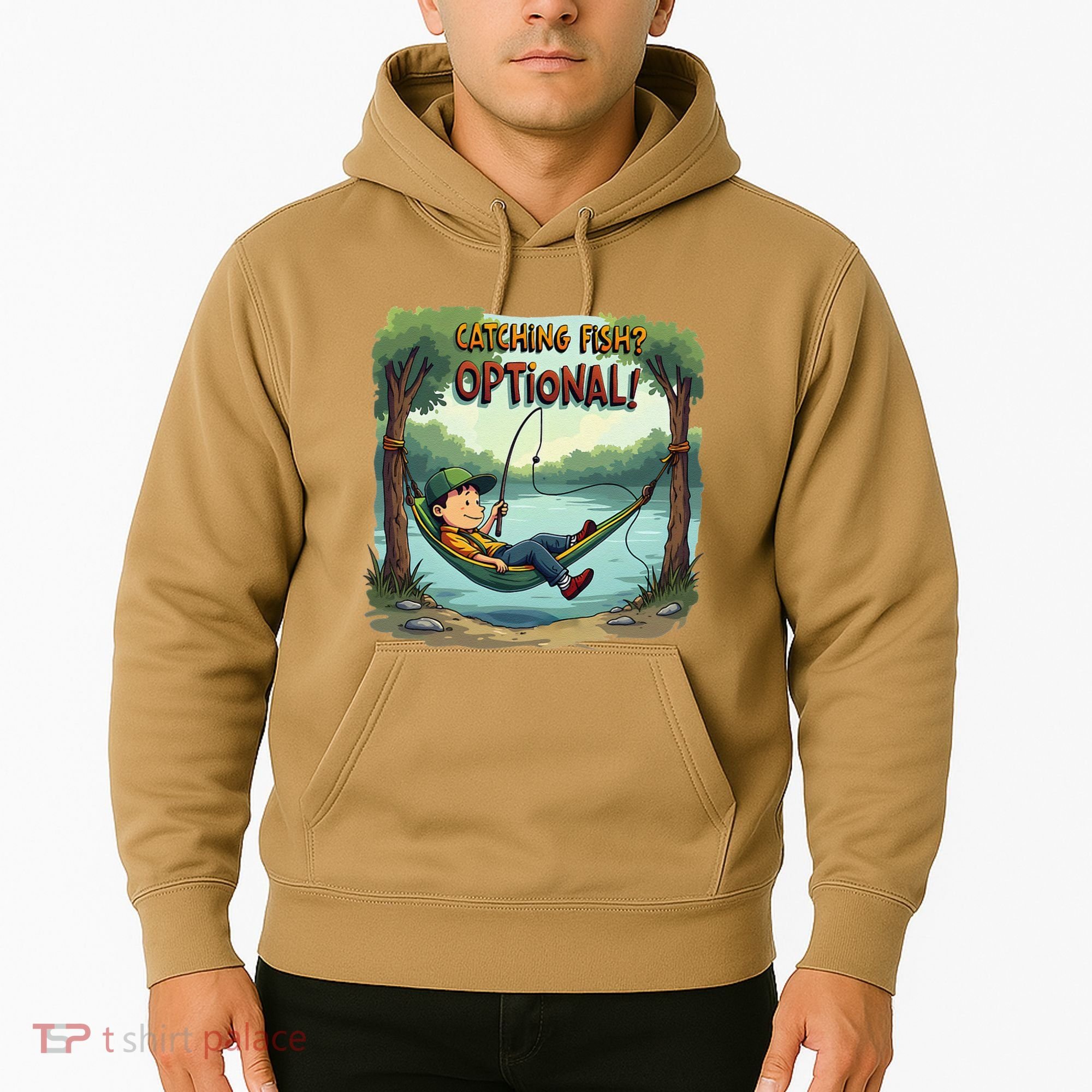 Fishing Catching Fish Optional Relaxing Required Hoodie