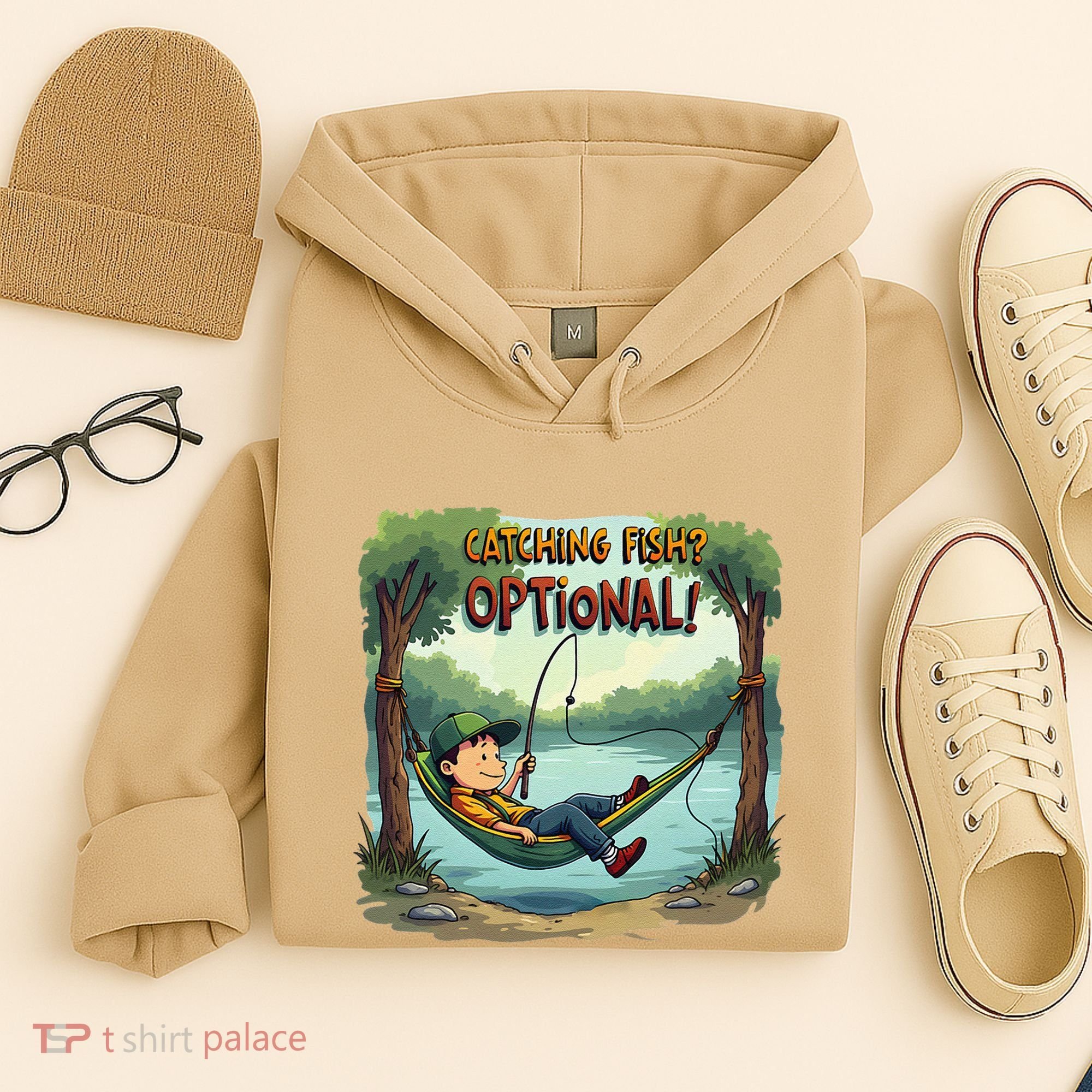 Fishing Catching Fish Optional Relaxing Required Hoodie