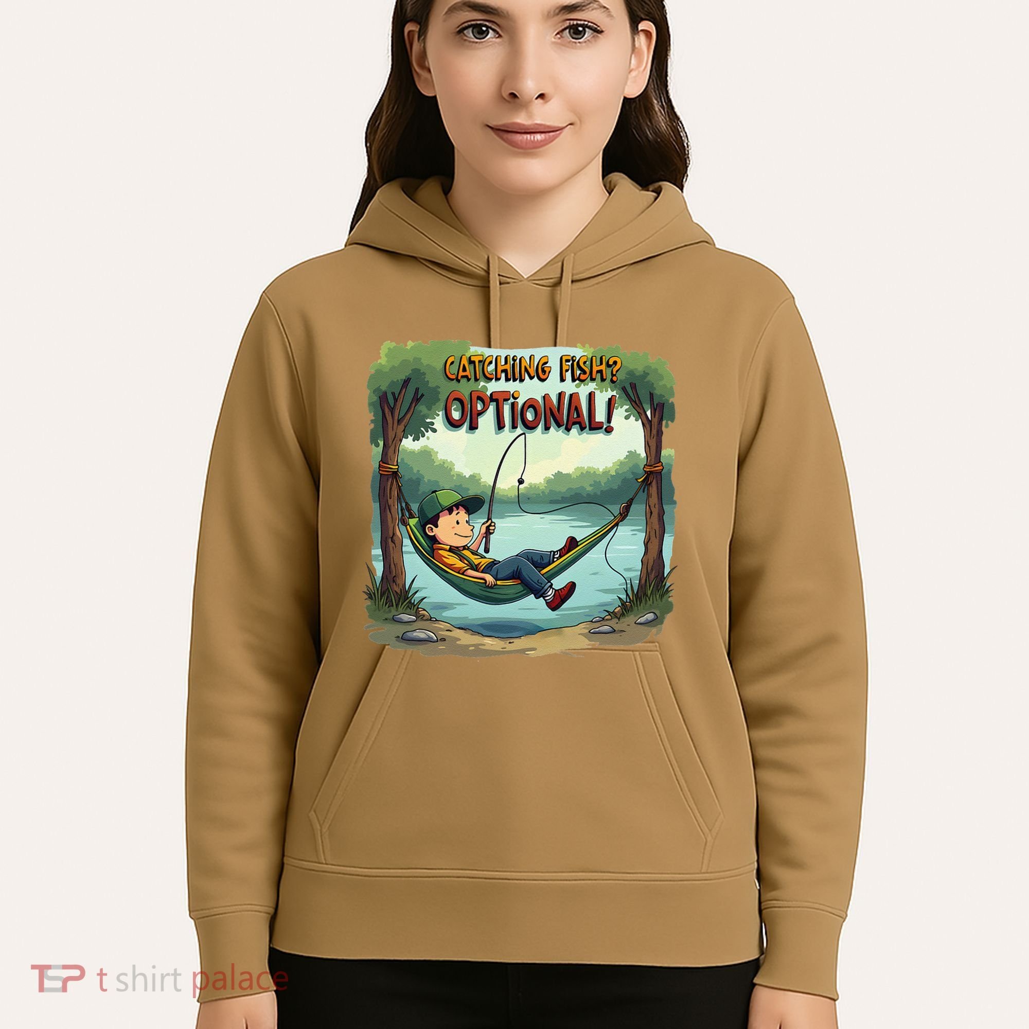 Fishing Catching Fish Optional Relaxing Required Hoodie