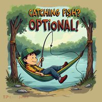 Fishing Catching Fish Optional Relaxing Required Hoodie thumb 7