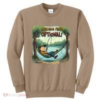 Fishing Catching Fish Optional Relaxing Required Sweatshirt thumb 0