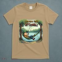 Fishing Catching Fish Optional Relaxing Required T-Shirt thumb 5