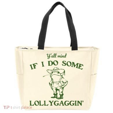 Funny Cowboy Frog Tote Bag