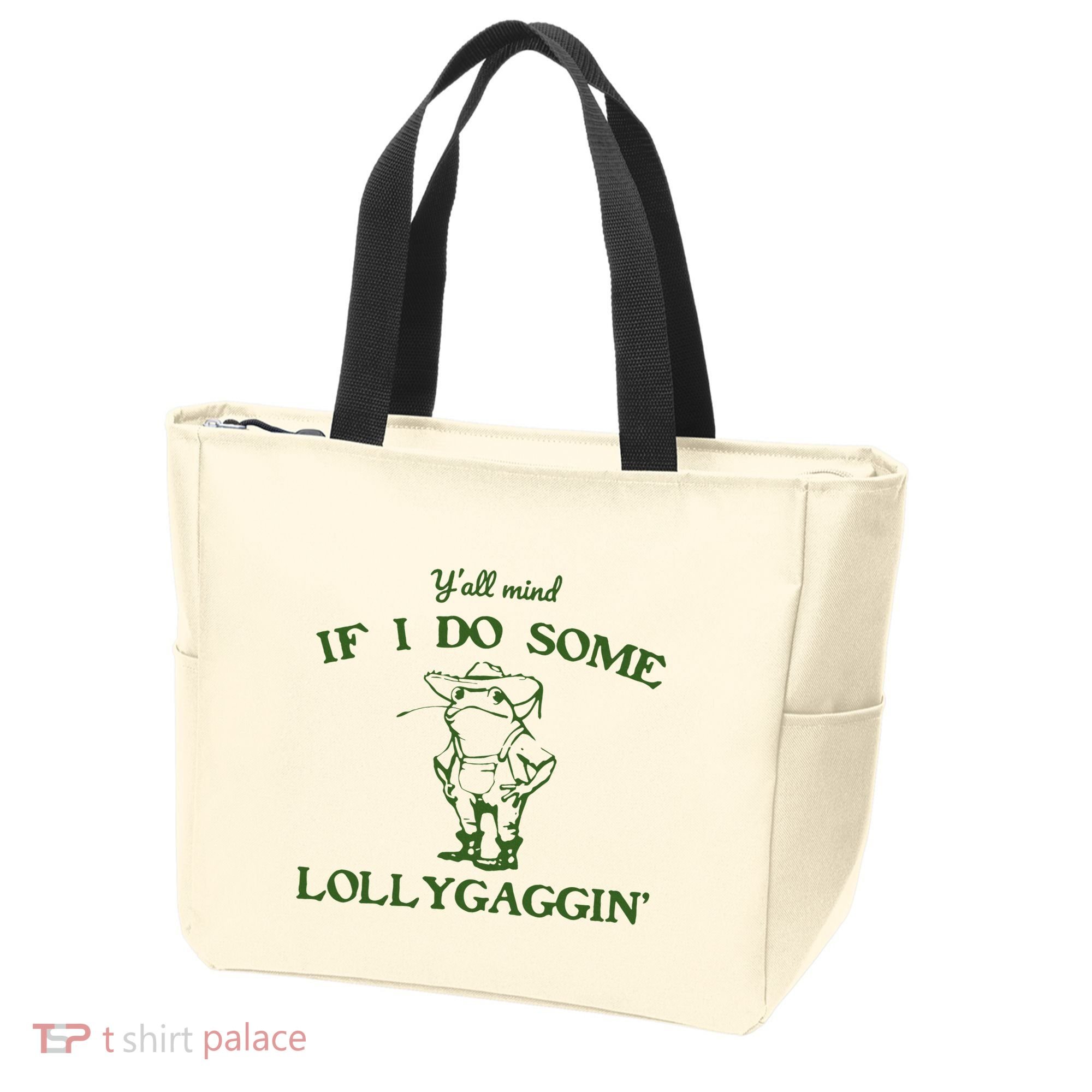 Funny Cowboy Frog Tote Bag