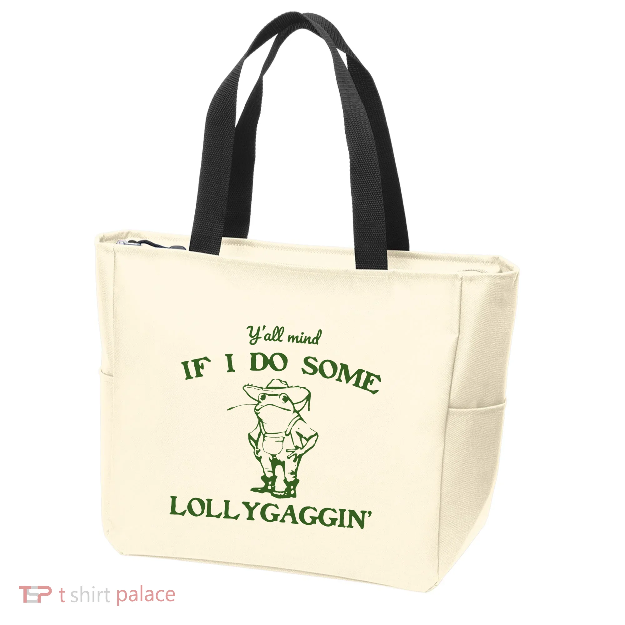 Funny Cowboy Frog Tote Bag