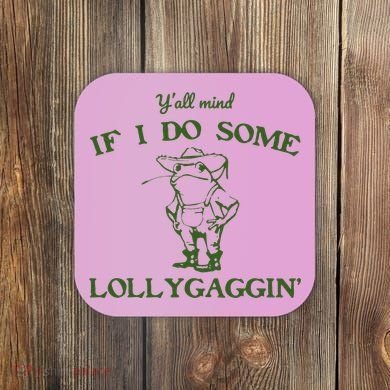 Funny Cowboy Frog Coaster