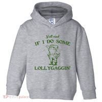 Funny Cowboy Frog Toddler Hoodie thumb 0