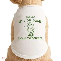 Funny Cowboy Frog Doggie Tank thumb 0