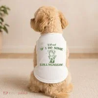 Funny Cowboy Frog Doggie Tank thumb 2
