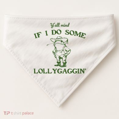 Funny Cowboy Frog USA-Made Doggie Bandana