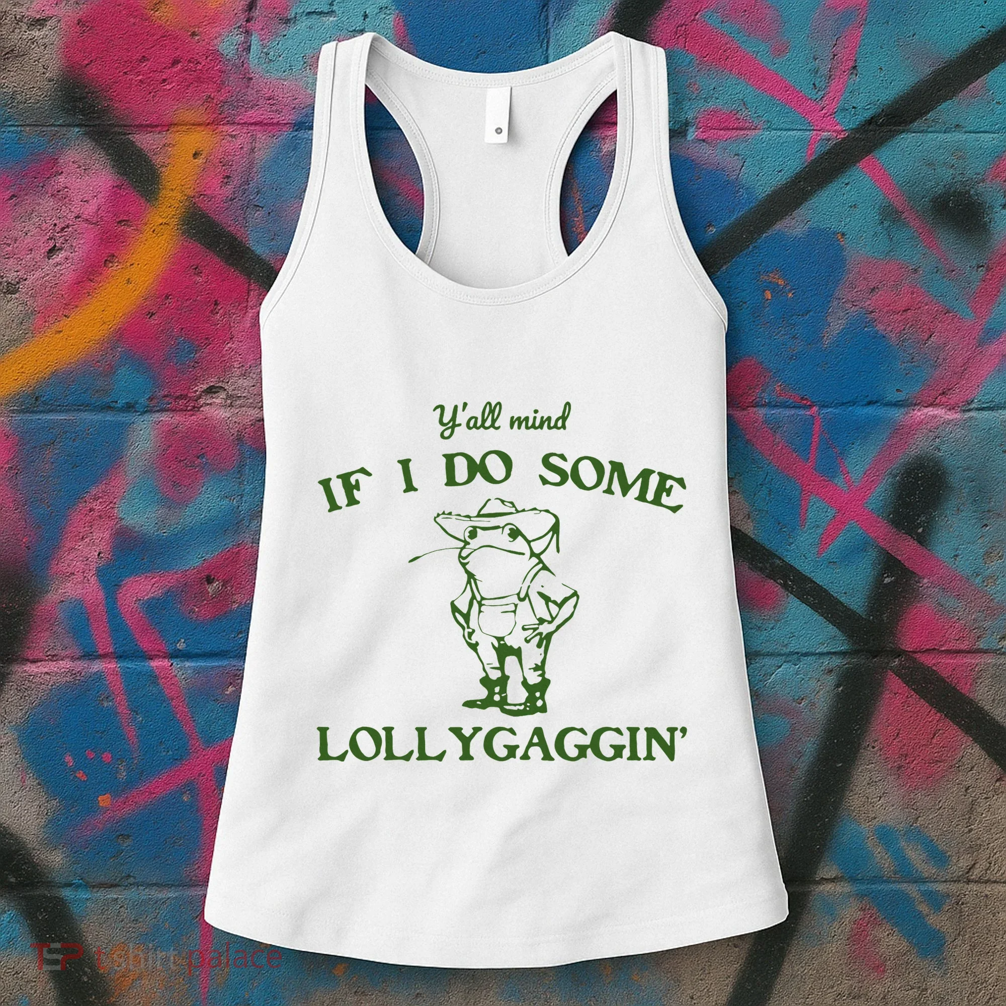 Funny Cowboy Frog Women's Tank Top