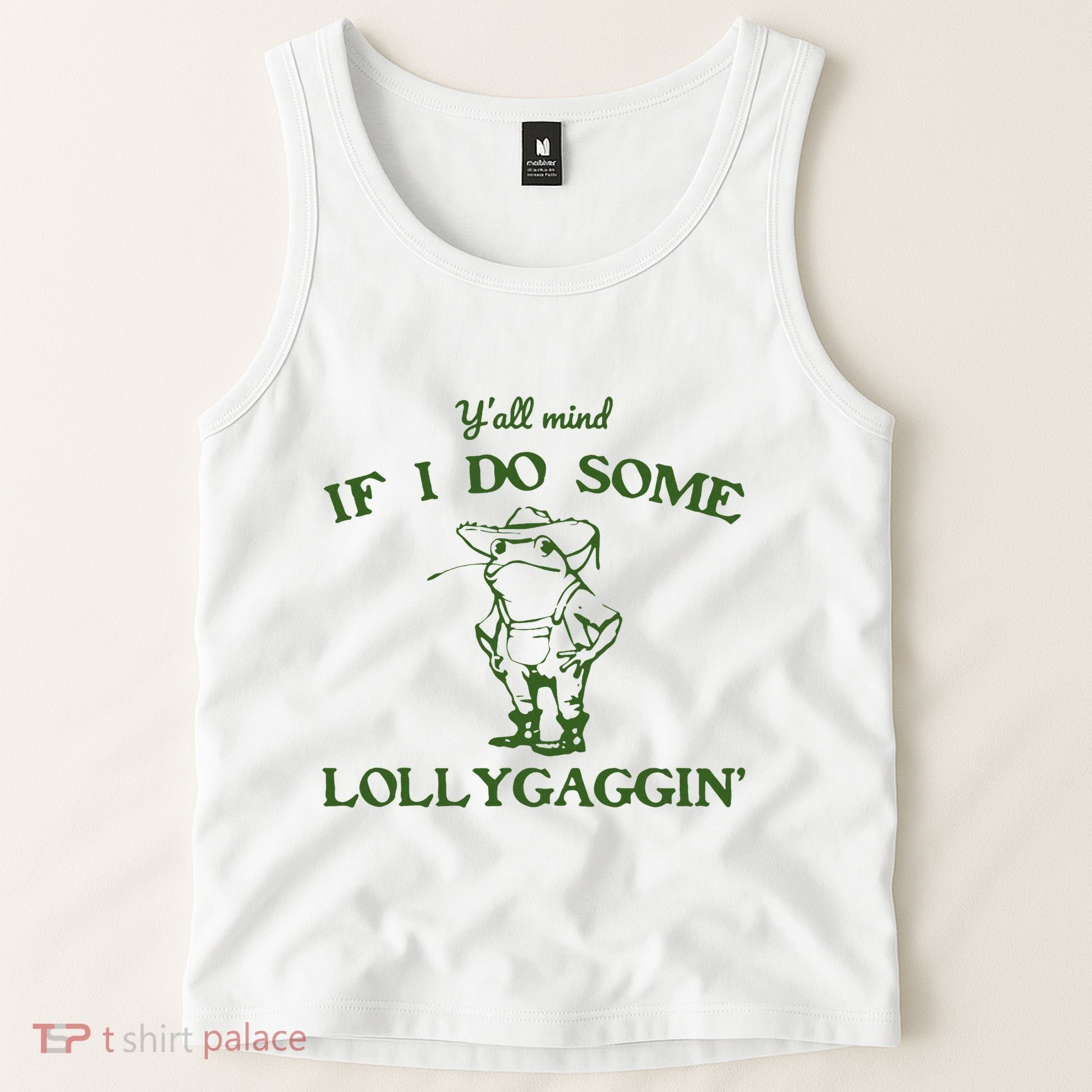 Funny Cowboy Frog Tank Top