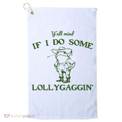 Funny Cowboy Frog Golf Towel