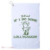 Funny Cowboy Frog Golf Towel thumb 0