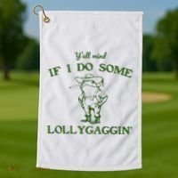 Funny Cowboy Frog Golf Towel thumb 1