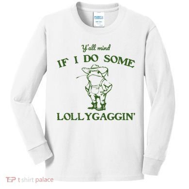 Funny Cowboy Frog Kids Long Sleeve Shirt