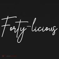 Forty-licious Cute Fortieth 40th Birthday Party Theme Women's Tank Top thumb 5