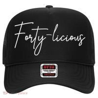 Forty-licious Cute Fortieth 40th Birthday Party Theme Hat thumb 0