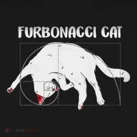 Furbonacci Cat Funny Cat Math Puns Doggie Tank thumb 4