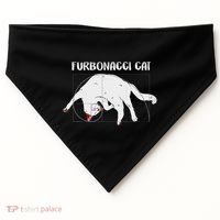 Furbonacci Cat Funny Cat Math Puns USA-Made Doggie Bandana thumb 0