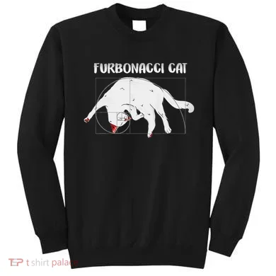Furbonacci Cat Funny Cat Math Puns Sweatshirt