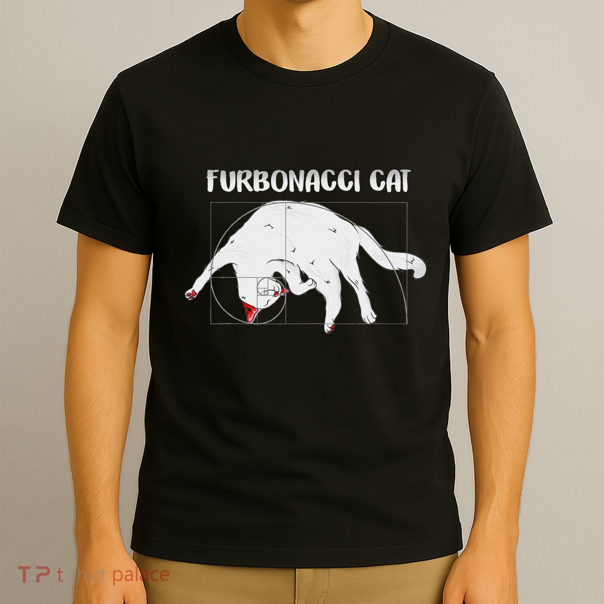 Furbonacci Cat Funny Cat Math Puns T-Shirt