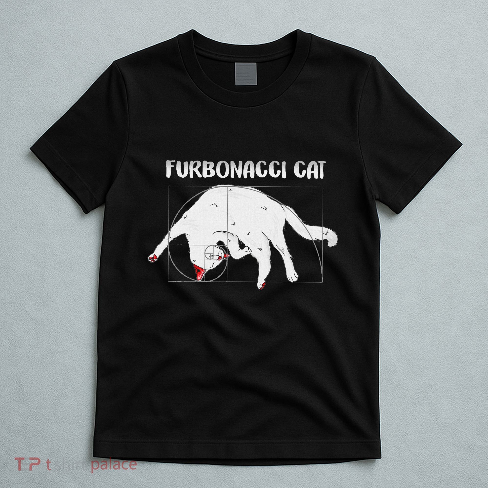 Furbonacci Cat Funny Cat Math Puns T-Shirt