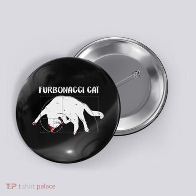 Furbonacci Cat Funny Cat Math Puns Button