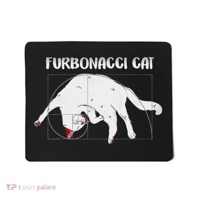 Furbonacci Cat Funny Cat Math Puns Mousepad