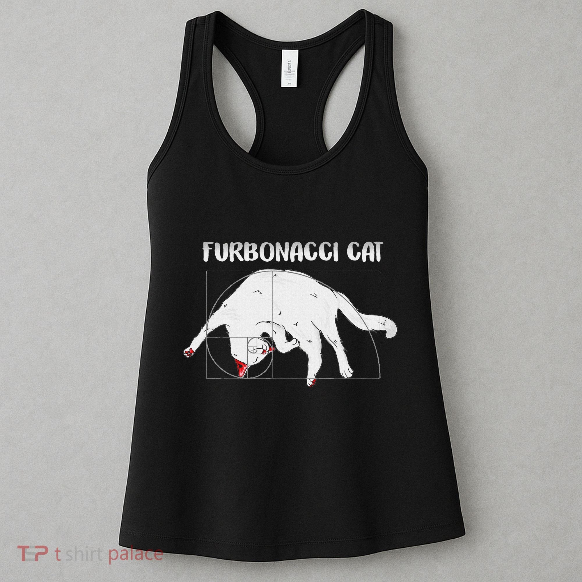 Furbonacci Cat Funny Cat Math Puns Women's Tank Top