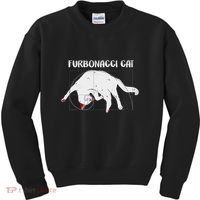 Furbonacci Cat Funny Cat Math Puns Kids Sweatshirt thumb 0
