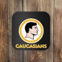 Funny Caucasian Coaster thumb 0