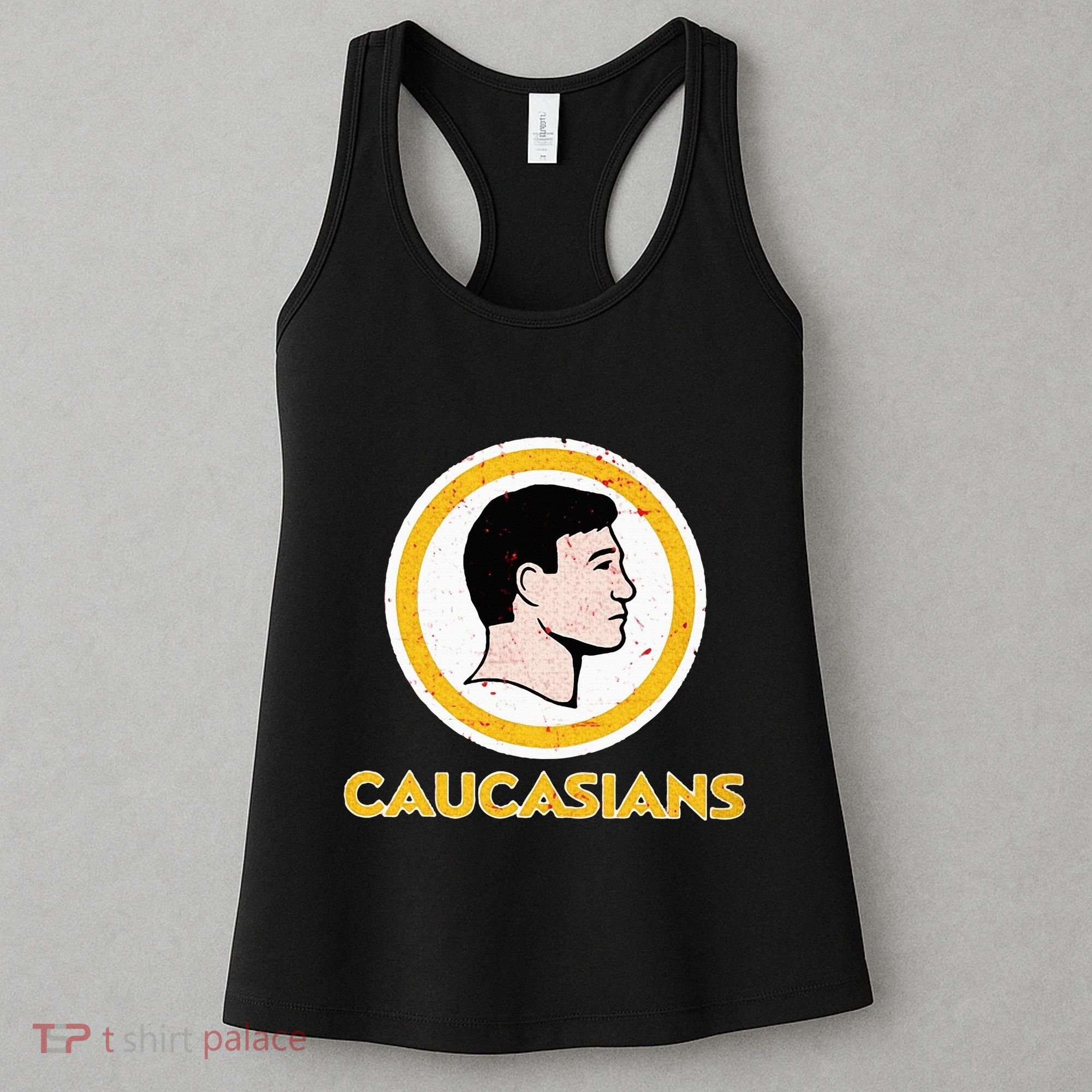 Funny Caucasian Women's Tank Top