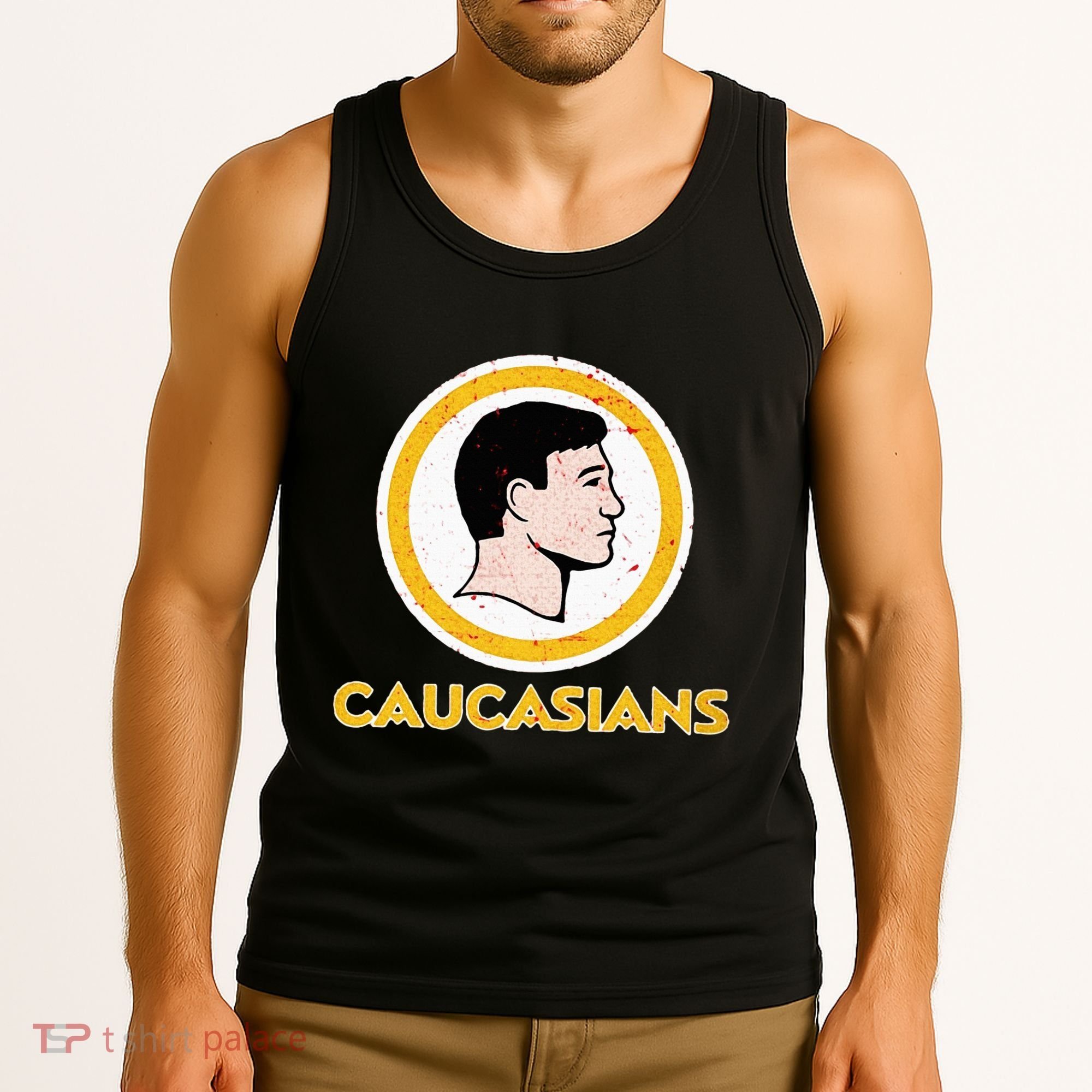 Funny Caucasian Tank Top