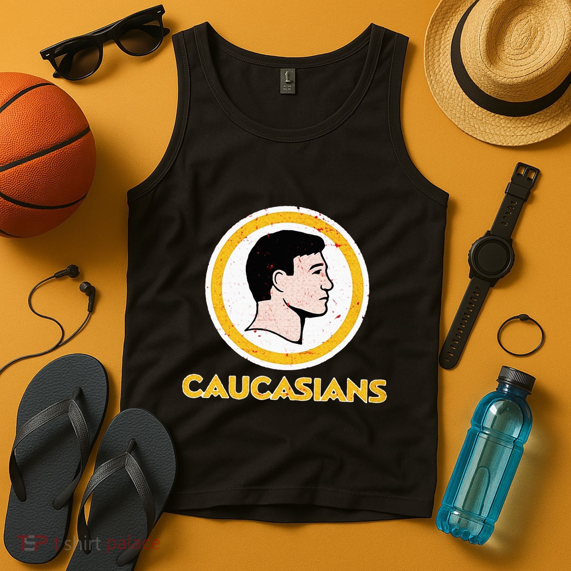 Funny Caucasian Tank Top