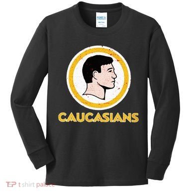 Funny Caucasian Kids Long Sleeve Shirt