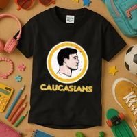 Funny Caucasian Kids T-Shirt thumb 3