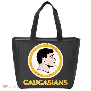 Funny Caucasian Tote Bag