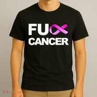 Fuck Cancer Funny Fuck Breast Cancer Awareness T-Shirt thumb 3