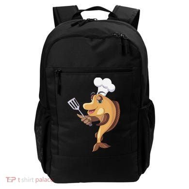 Fish Chef Fishing And Cooking Backpack