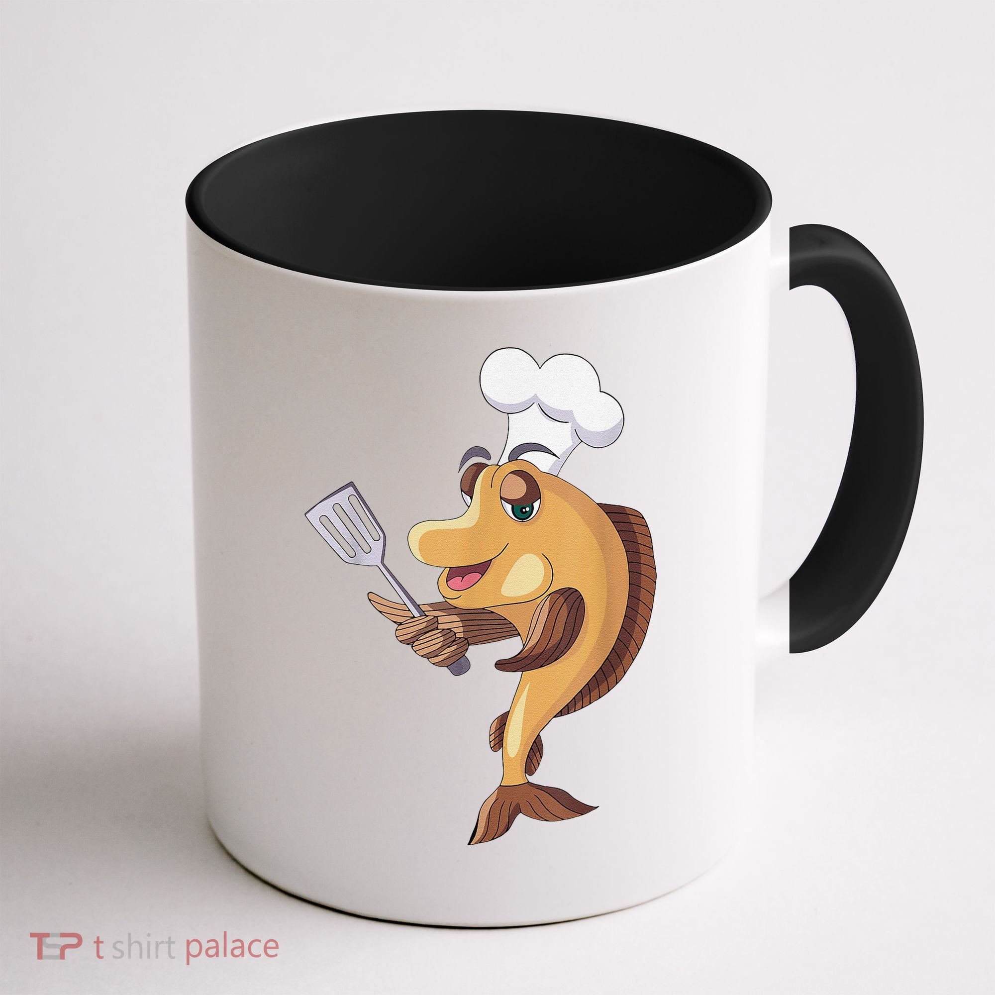 Fish Chef Fishing And Cooking Coffee Mug