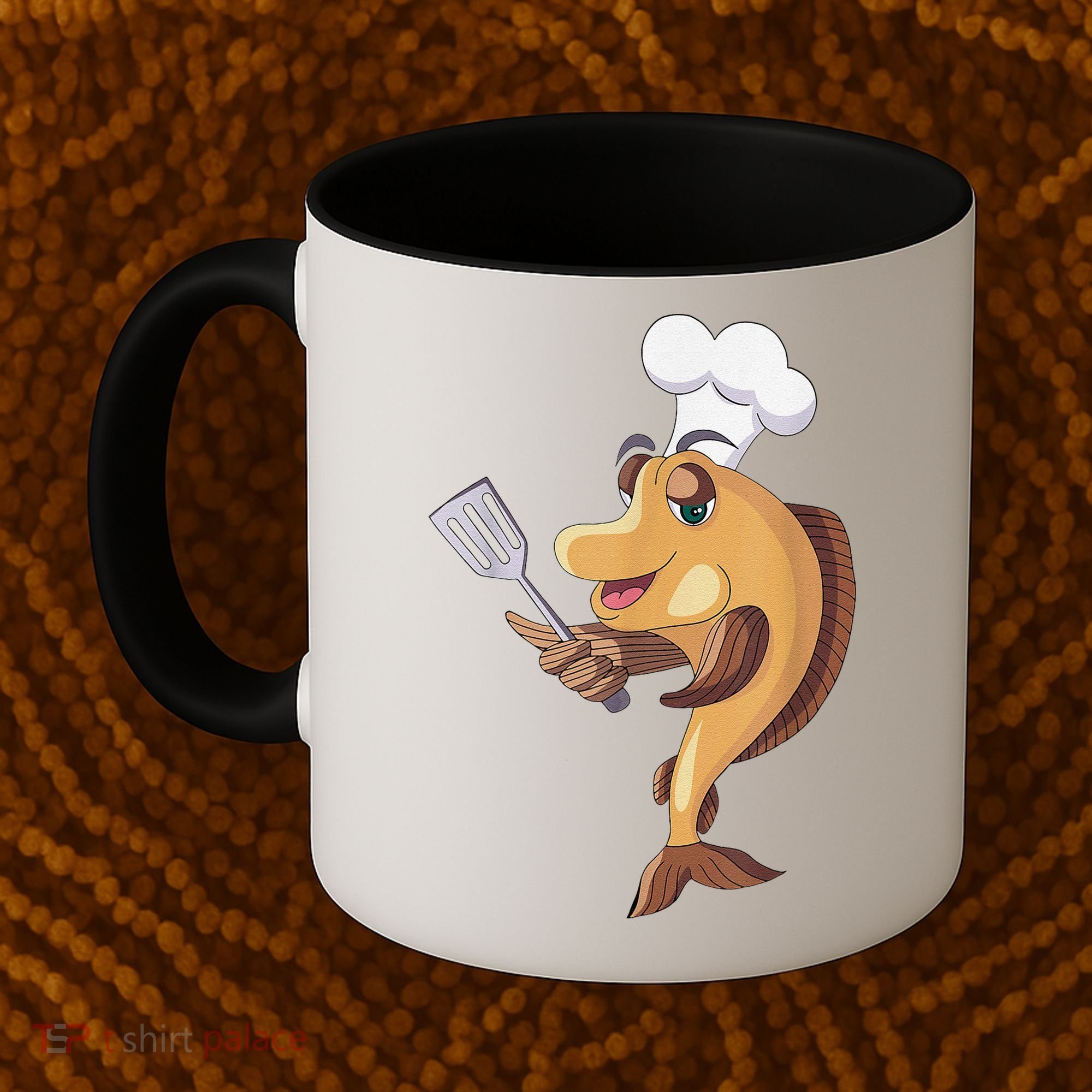 Fish Chef Fishing And Cooking Coffee Mug