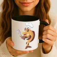 Fish Chef Fishing And Cooking Coffee Mug thumb 3