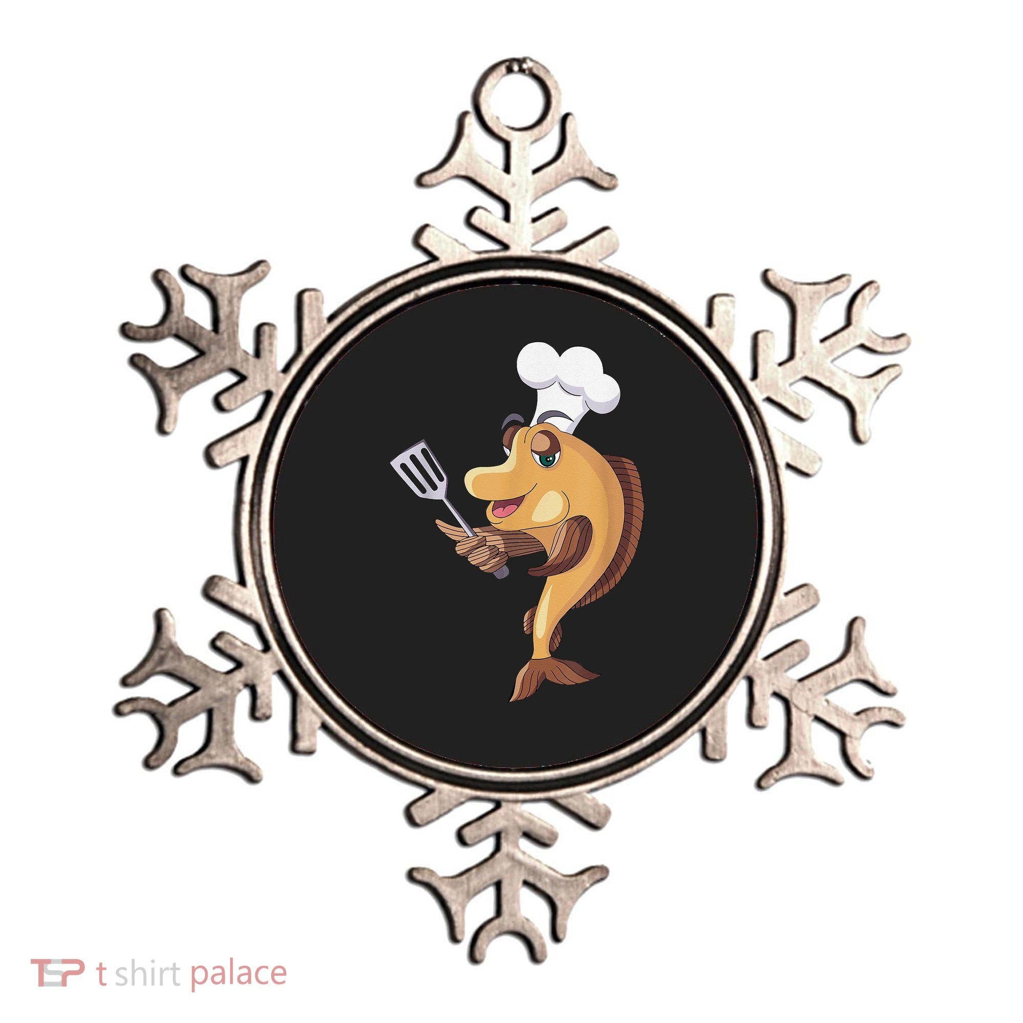 Fish Chef Fishing And Cooking Ornament