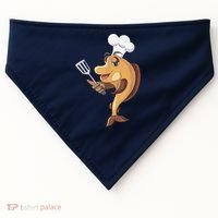 Fish Chef Fishing And Cooking USA-Made Doggie Bandana thumb 0