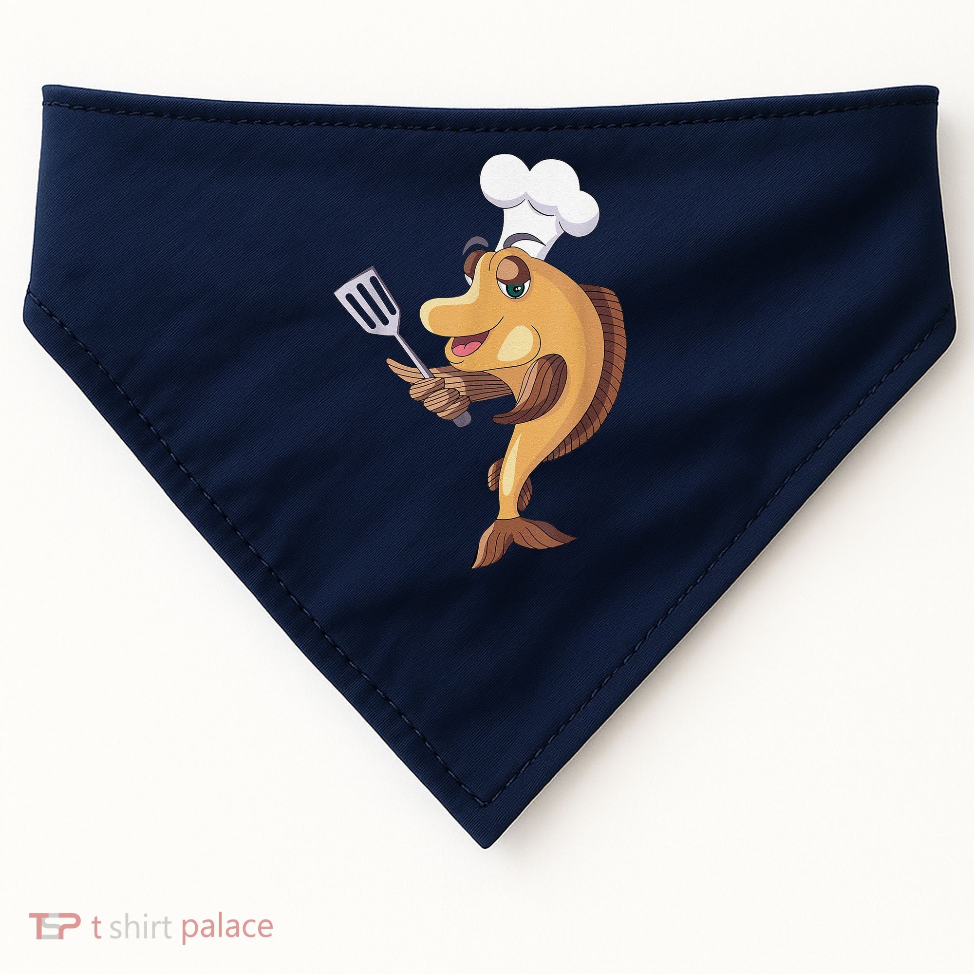 Fish Chef Fishing And Cooking USA-Made Doggie Bandana